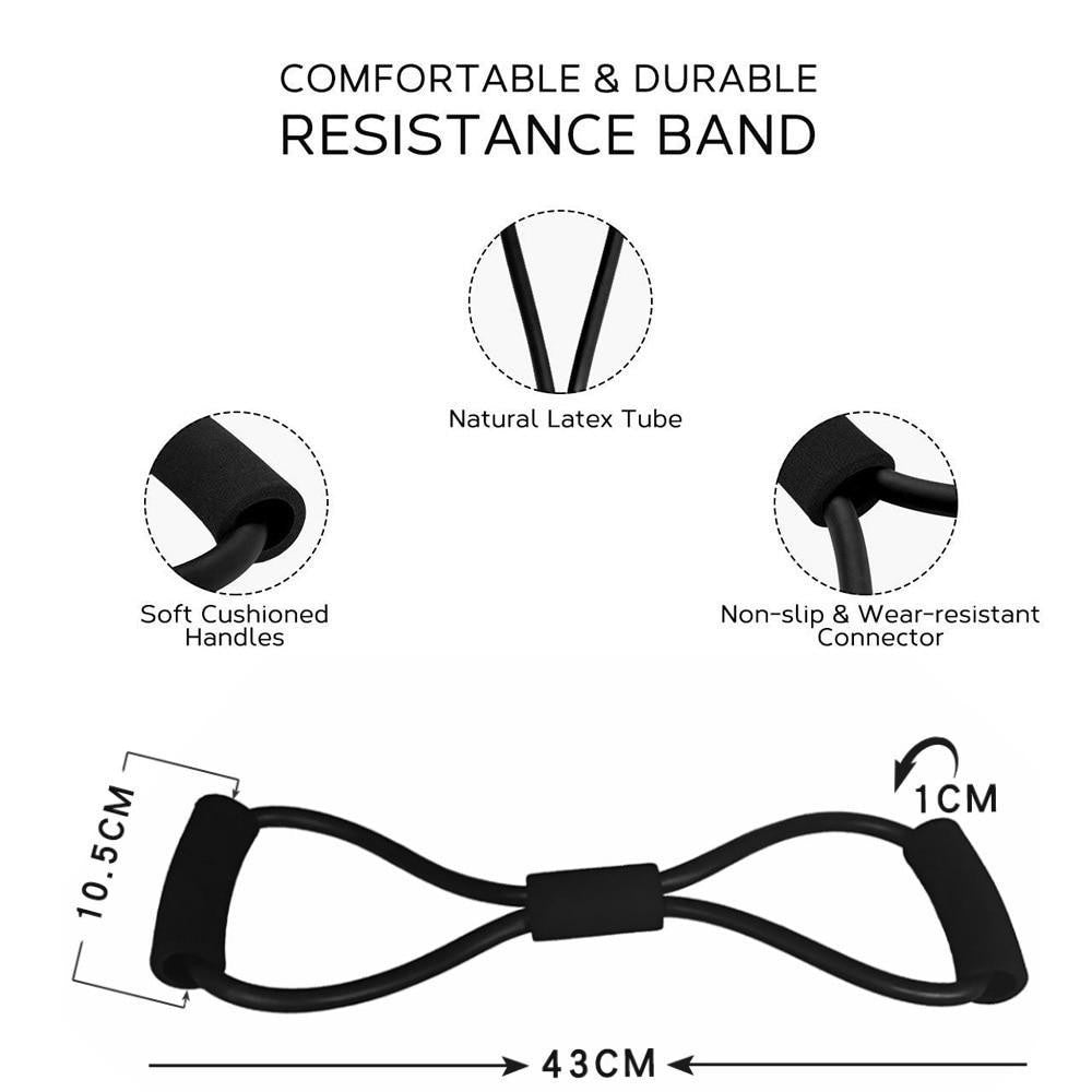 8 Word Chest Expander Band - Fitness Mallomo