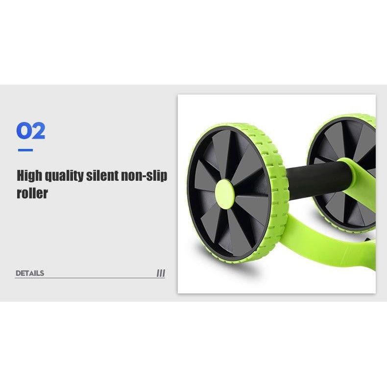AB Pull Rope Wheels Roller - Fitness Mallomo