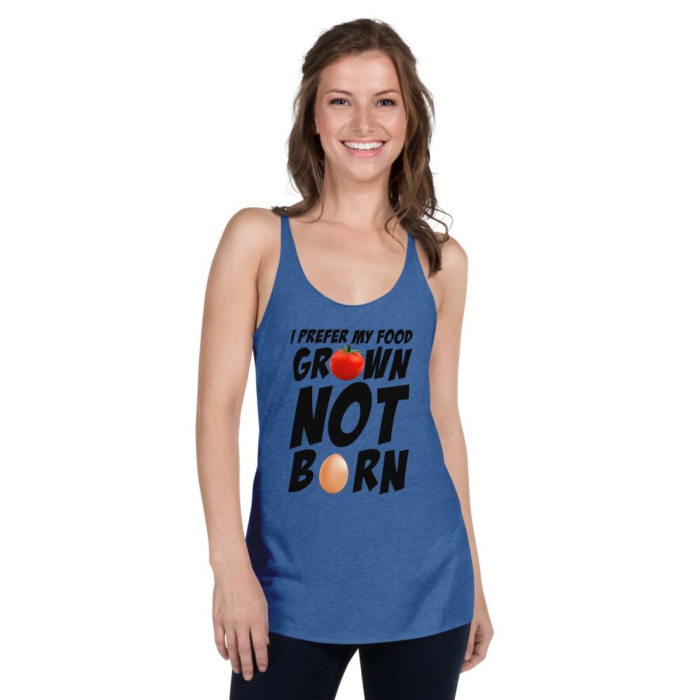 I Prefer My Food Grown Not Born | Vegan Support, Vegan Shirts Funny - Fitness Mallomo