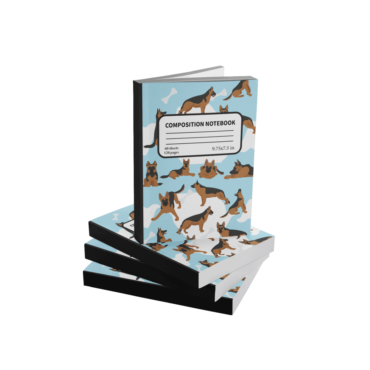 ⭐️My German Shepherd Composition Notebook⭐️ - Fitness Mallomo