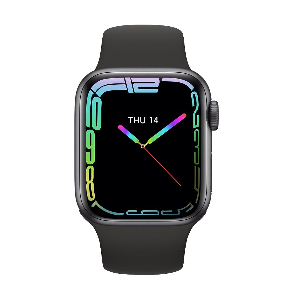 (Pink) | Pro Max Contoured Smartwatch For Adults | Women and Men ios Android Phone Call Smart watches - Fitness Mallomo
