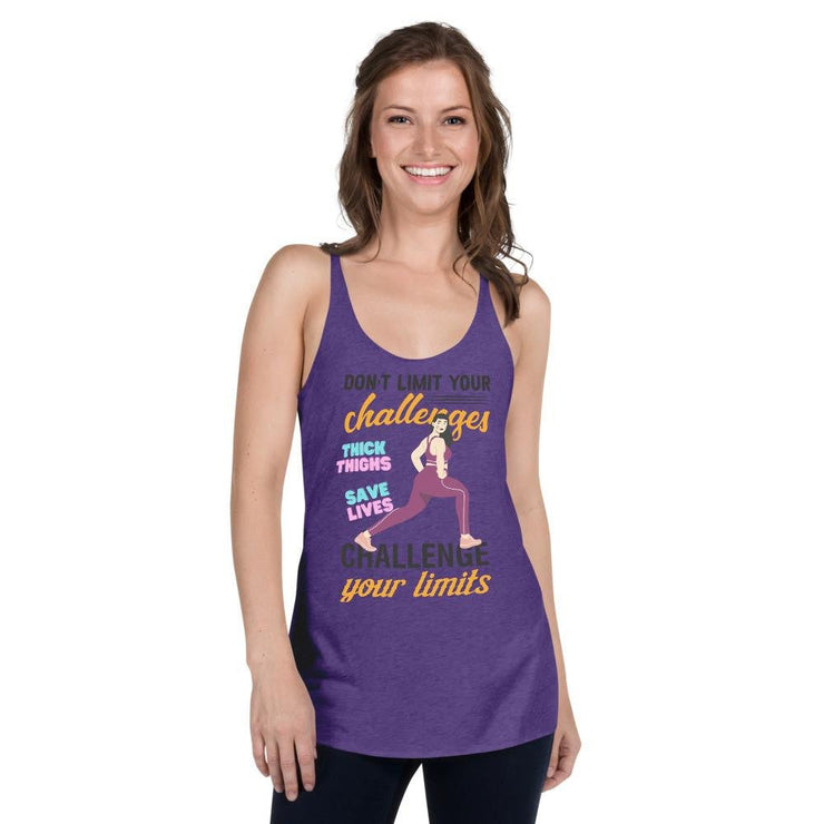 Don't Limit Your Challenges - Challenge Your Limits [Series 2: Thick Thighs ST2] | Elite - T Shirt For Girlfriend (Body Positive) - Fitness Mallomo