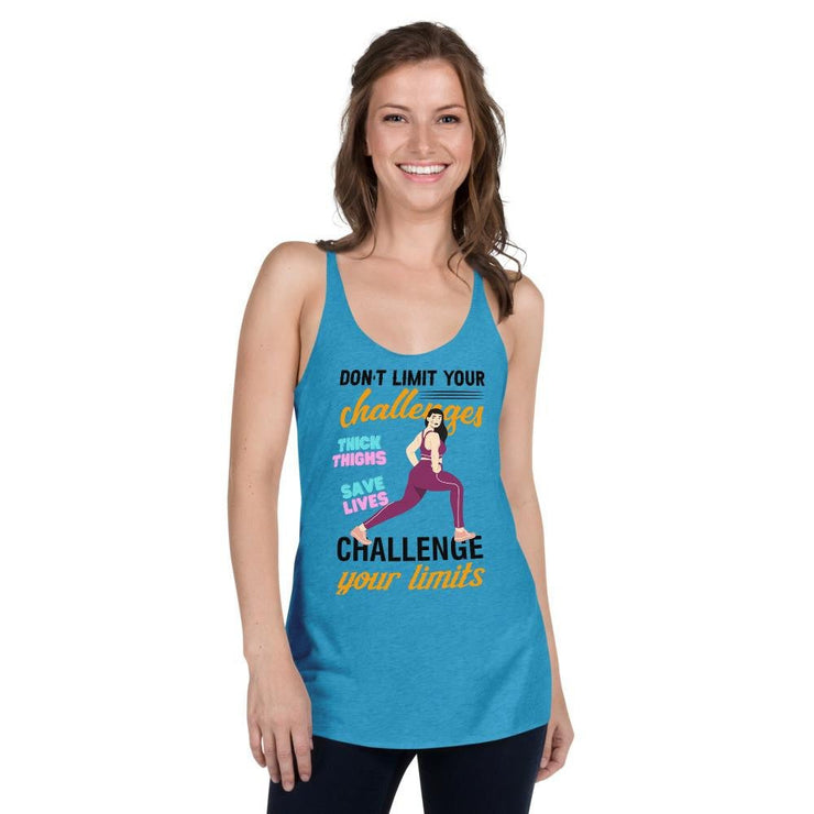 Don't Limit Your Challenges - Challenge Your Limits [Series 2: Thick Thighs ST2] | Elite - T Shirt For Girlfriend (Body Positive) - Fitness Mallomo