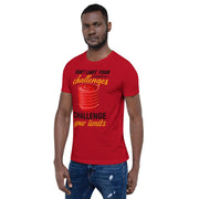 Don't Limit Your Challenges - Challenge Your Limits [Series: Red Plates Heavy Lift] | T Shirt For Boyfriend - Fitness Mallomo