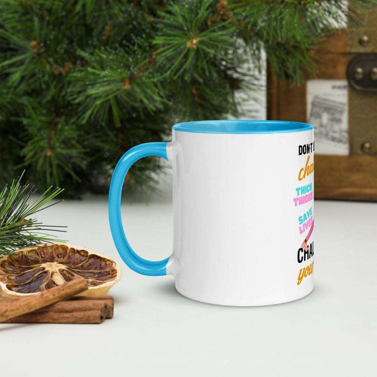 Don't Limit Your Challenges - Challenge Your Limits [Series: Thick Thighs ST2] | Elite - Premium Mug For Girlfriend (Body Positive) - Fitness Mallomo