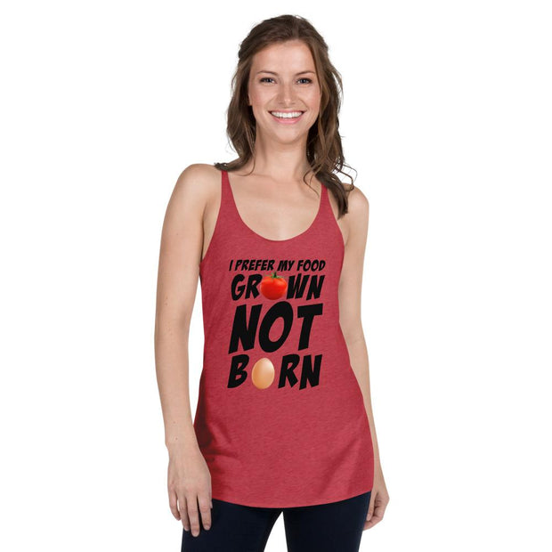 I Prefer My Food Grown Not Born | Vegan Support, Vegan Shirts Funny - Fitness Mallomo