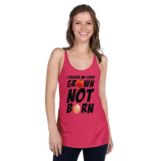 I Prefer My Food Grown Not Born | Vegan Support, Vegan Shirts Funny - Fitness Mallomo