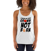 I Prefer My Food Grown Not Born | Vegan Support, Vegan Shirts Funny - Fitness Mallomo