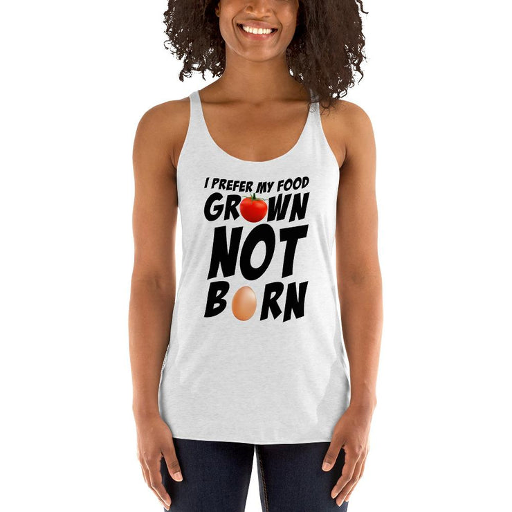 I Prefer My Food Grown Not Born | Vegan Support, Vegan Shirts Funny - Fitness Mallomo