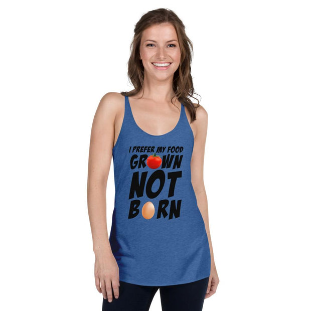 I Prefer My Food Grown Not Born | Vegan Support, Vegan Shirts Funny - Fitness Mallomo
