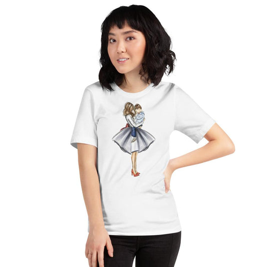 Mommy Dearest [Series - Son In Mom's Arms] | Ring Spun Women's T Shirt For Her - Fitness Mallomo