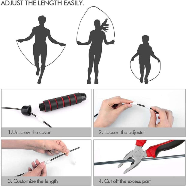 Tangle-Free Jumping Rope - Fitness Mallomo
