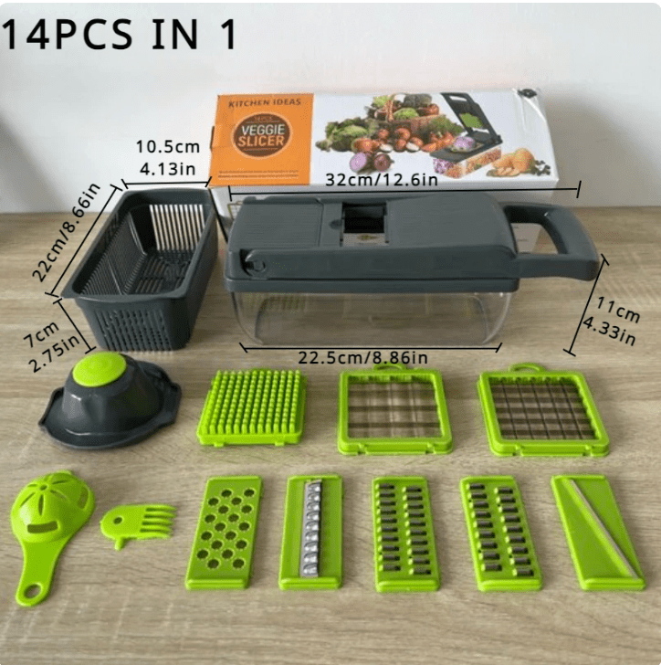 VersaSlice 14 - 1 Multi Kitchen Cutter | Versatile Kitchen Cutter - Fitness Mallomo